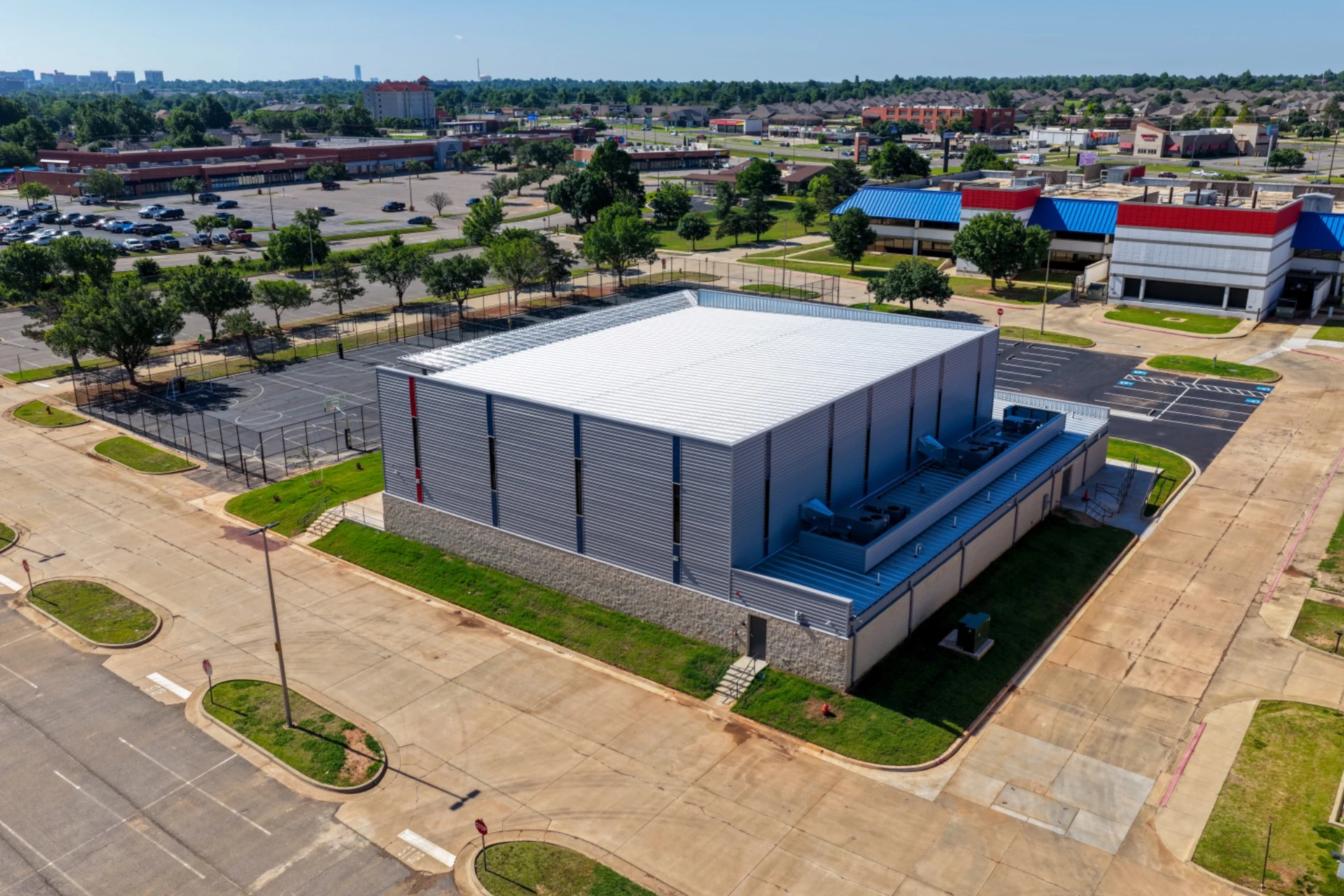 Dove Science Academy Gymnasium — Enclosure and support spaces