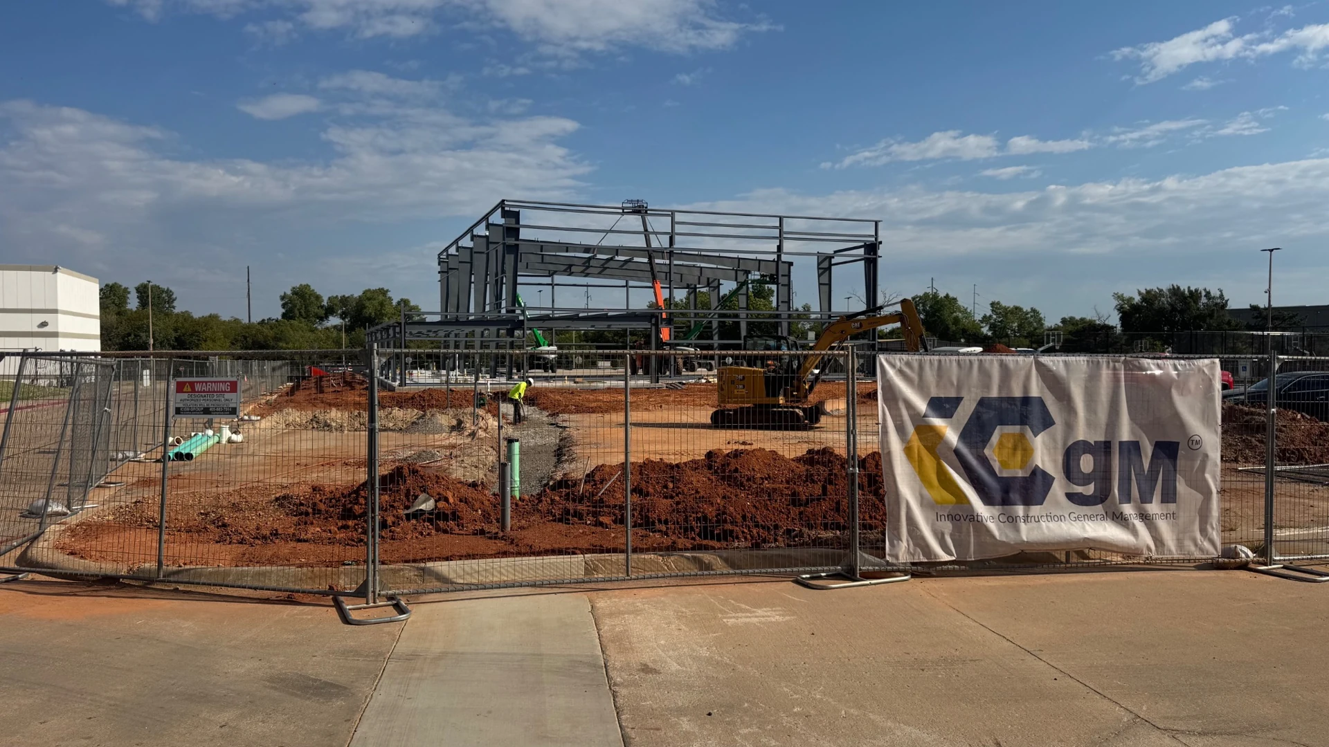 Dove Science Academy Gymnasium — Steel frame and site coordination