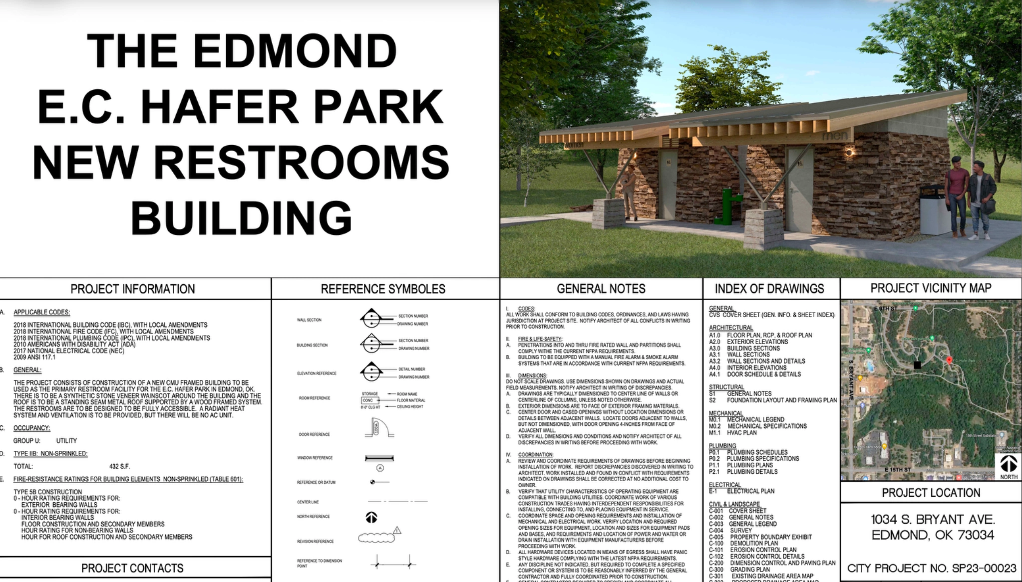 E.C. Hafer Park Restroom Building — Design intent