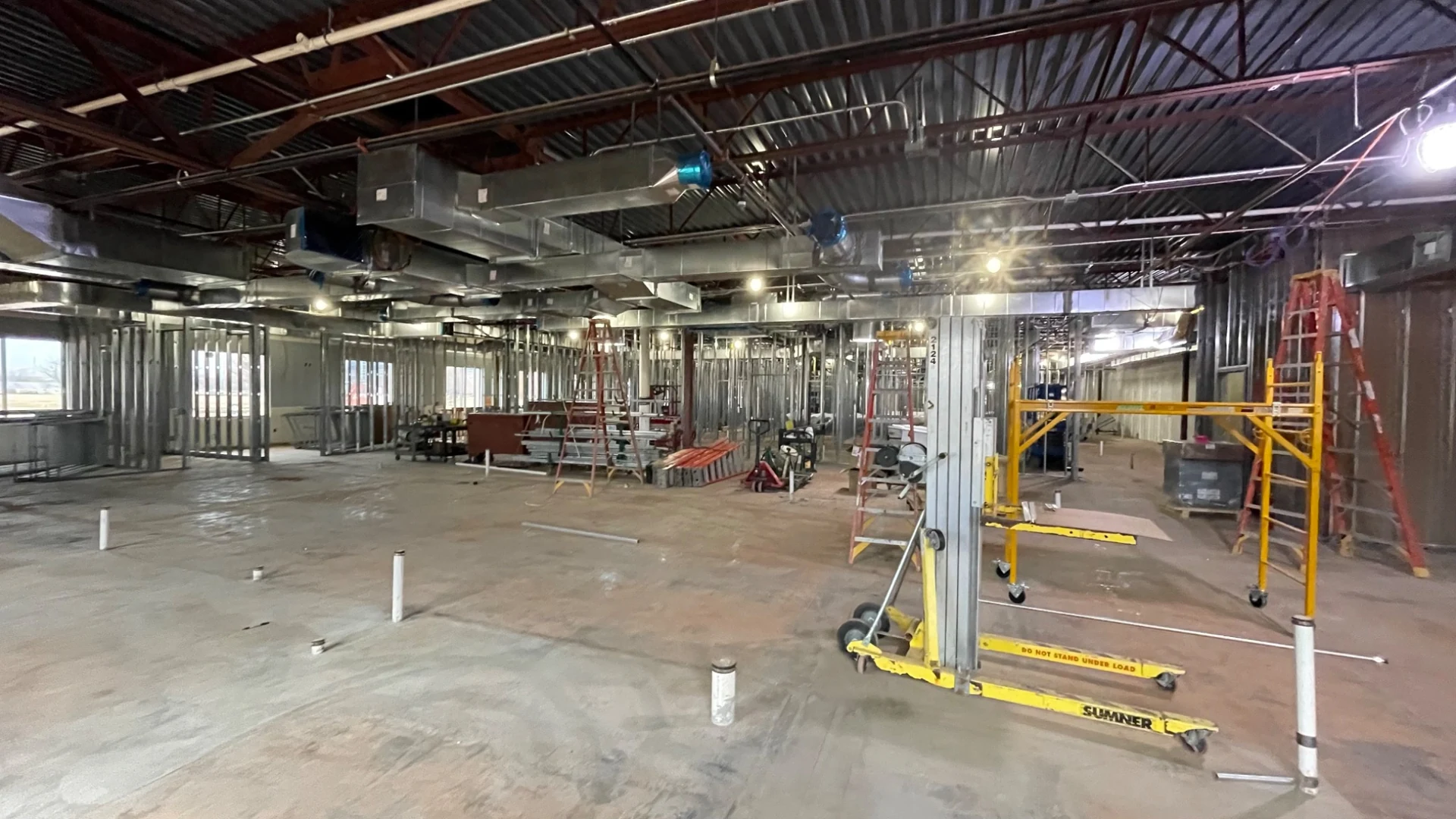 North OKC VA Clinic — Full Renovation — Interior framing